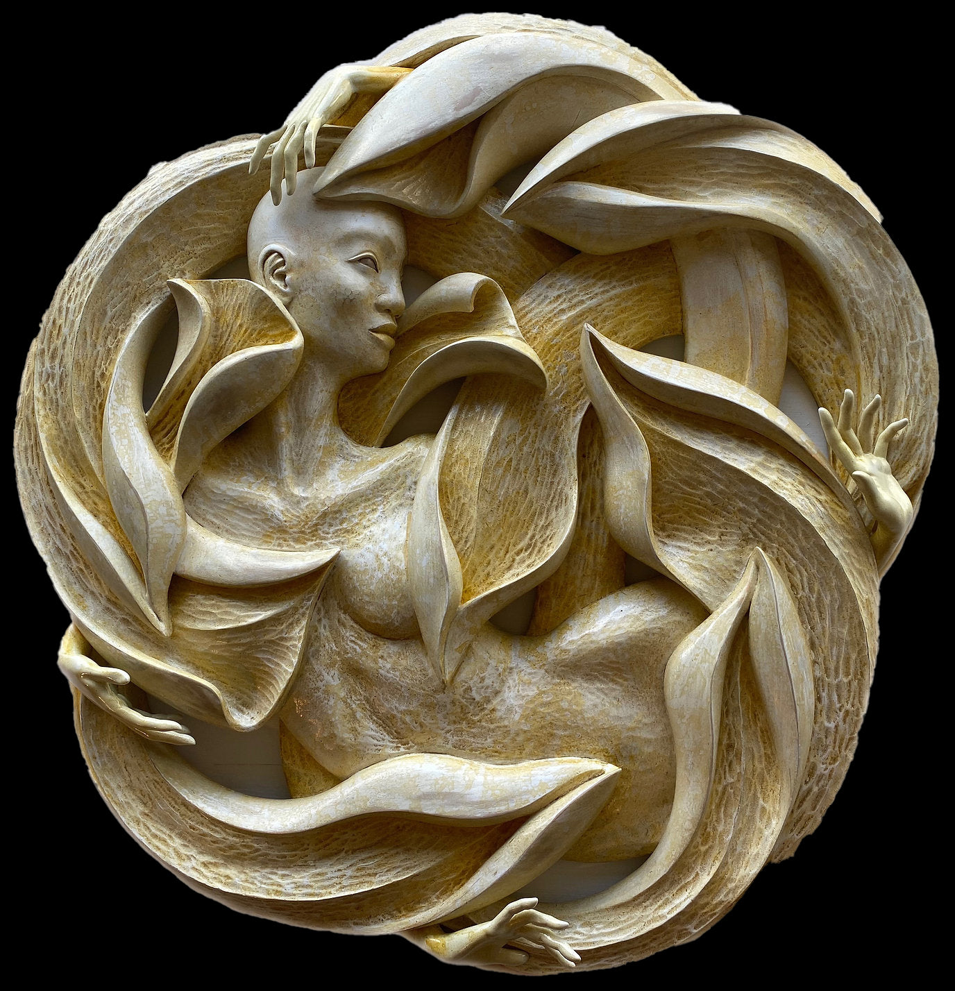 "Aura" - Original Artwork by Ruben Aira Jr. Hawaiian wall art Carving. Made on Oahu, in Hawaii. (2020) 
# Hawaii # Art # Hawaiian # Hawaii Art # Expeditions # Oahu # Hawaii Travel # Hawaii Attractions